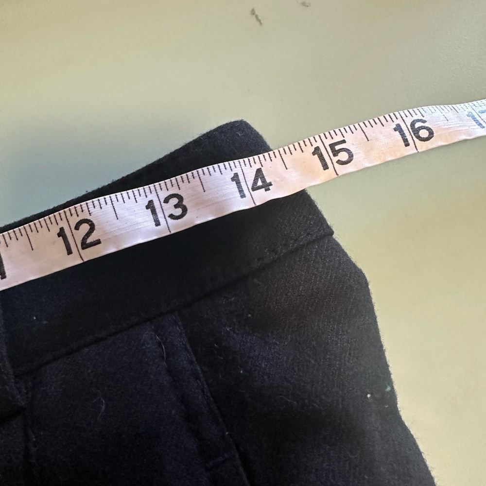 ME+EM wool blend wide leg trouser pants black size US 4 - Picture 6 of 8